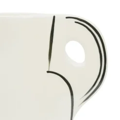 Fabrique de Styles Vases Et Soliflores*Vase en grès écru et noir h24cm - Lumi