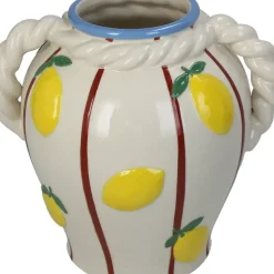 Fabrique de Styles Vases Et Soliflores*Vase en grès citron 20x16x19cm