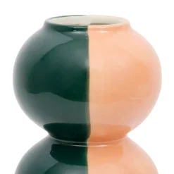 Fabrique de Styles Vases Et Soliflores*Vase en grès émeraude et corail h29cm - Lumi