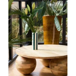 Fabrique de Styles Vases Et Soliflores*Vase en grès émeraude h23.5cm - Artist