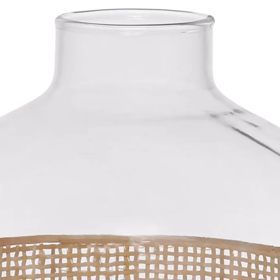 Fabrique de Styles Vases Et Soliflores*Vase en verre et rotin h23cm - Fantine
