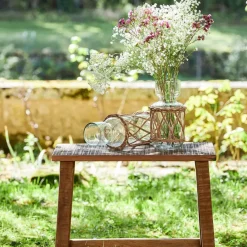 Fabrique de Styles Vases Et Soliflores*Vase en verre et rotin h33cm - Fantine