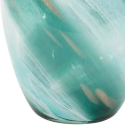 Fabrique de Styles Vases Et Soliflores*Vase en verre émeraude et doré h32cm - Sablon