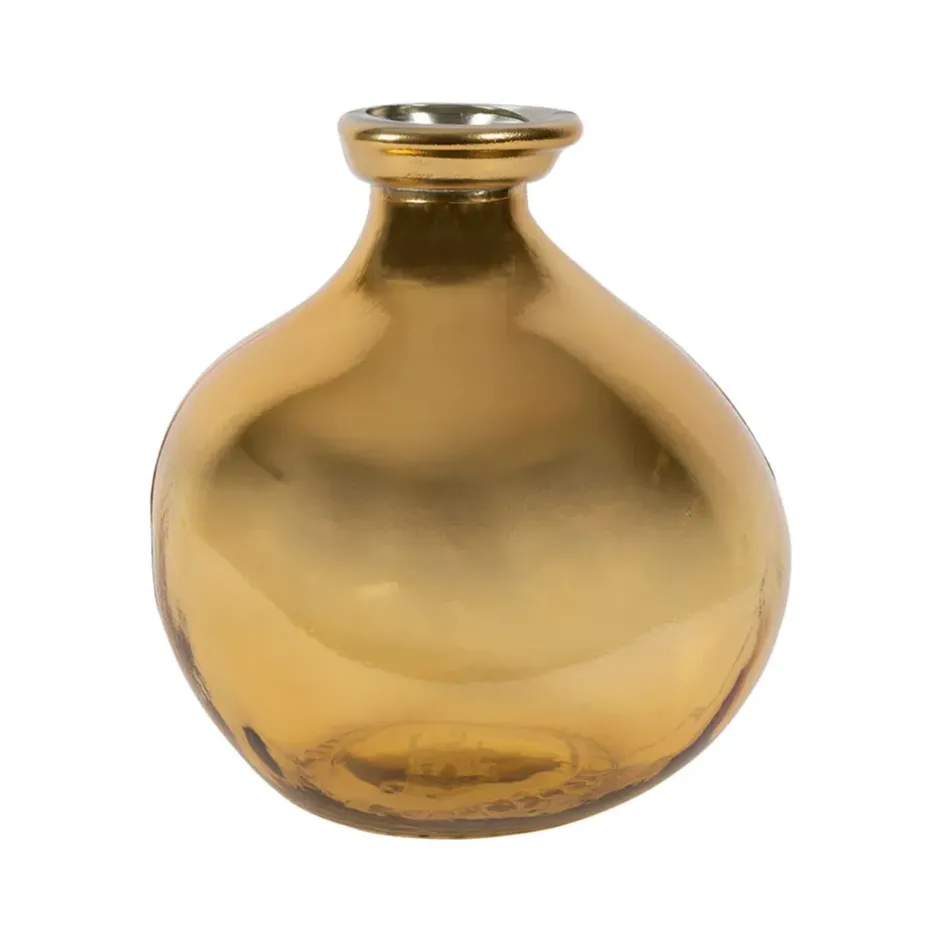 Fabrique de Styles Vases Et Soliflores*Vase en verre recyclé sablé d16cm - Gali