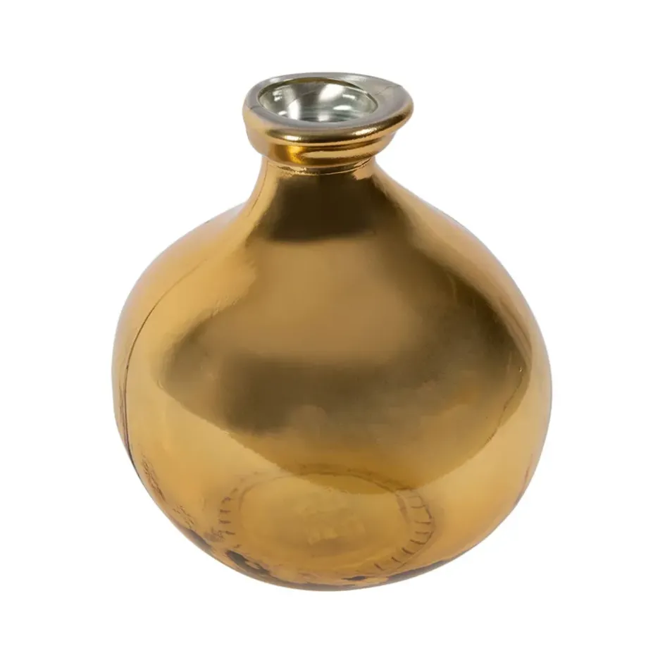 Fabrique de Styles Vases Et Soliflores*Vase en verre recyclé sablé d16cm - Gali