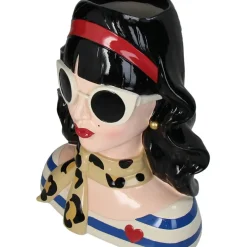 Fabrique de Styles Vases Et Soliflores*Vase femme brune h28cm