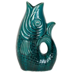 Fabrique de Styles Vases Et Soliflores*Vase Poisson en gres vert h39cm