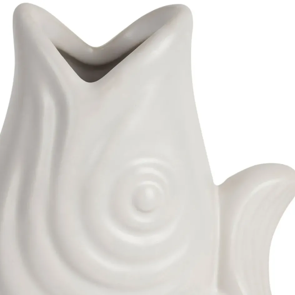 Fabrique de Styles Vases Et Soliflores*Vase poisson en grès h19.5 cm - Mer