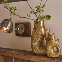 Fabrique de Styles Vases Et Soliflores*Vase poisson en grès h19.5 cm - Mer