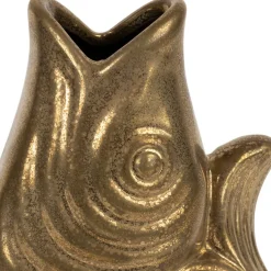 Fabrique de Styles Vases Et Soliflores*Vase poisson en grès h19.5 cm - Mer