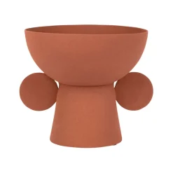 Fabrique de Styles Vases Et Soliflores*Vase pour fleur séchée en fer - terre brulée