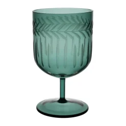 Fabrique de Styles Verres À Eau Et Gobelets*Verre à pied en verre borosilicate émeraude 20cl - Azelie