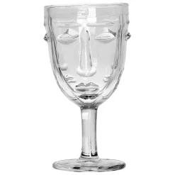 Fabrique de Styles Verres À Vin*Verre a pied visage - d8xh16.5cm