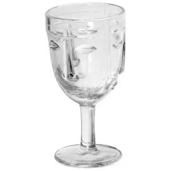 Fabrique de Styles Verres À Vin*Verre a pied visage - d8xh16.5cm