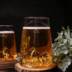 Fabrique de Styles Verres À Eau Et Gobelets*Verre design Mont Blanc - Topographic