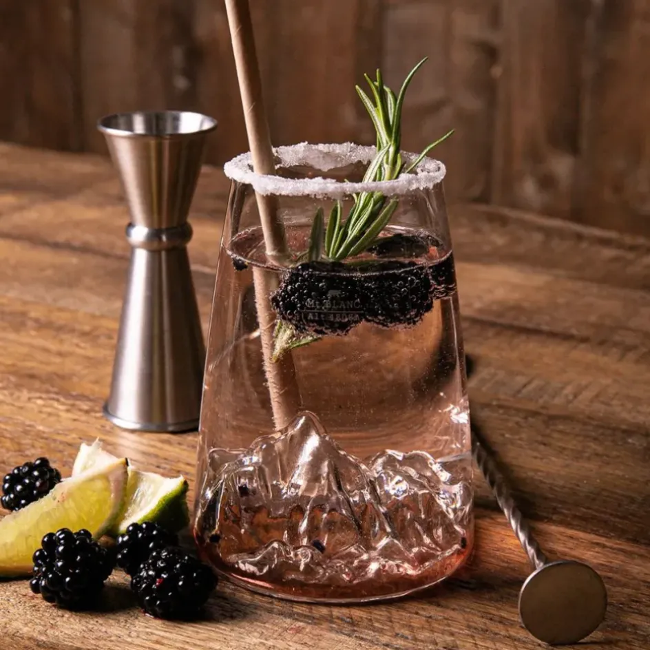 Fabrique de Styles Verres À Eau Et Gobelets*Verre design Mont Blanc - Topographic