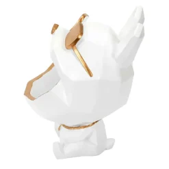 Fabrique de Styles Petits Objets Déco*Vide poche chien lunettes blanc