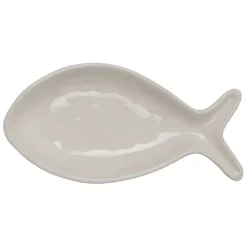 Fabrique de Styles Petits Objets Déco*Vide poche poisson en dolomite écru 20x10cm