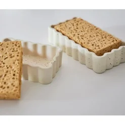 Fabrique de Styles Petits Objets Déco*Vide poche rectangle en grès 14x9cm - Aurore