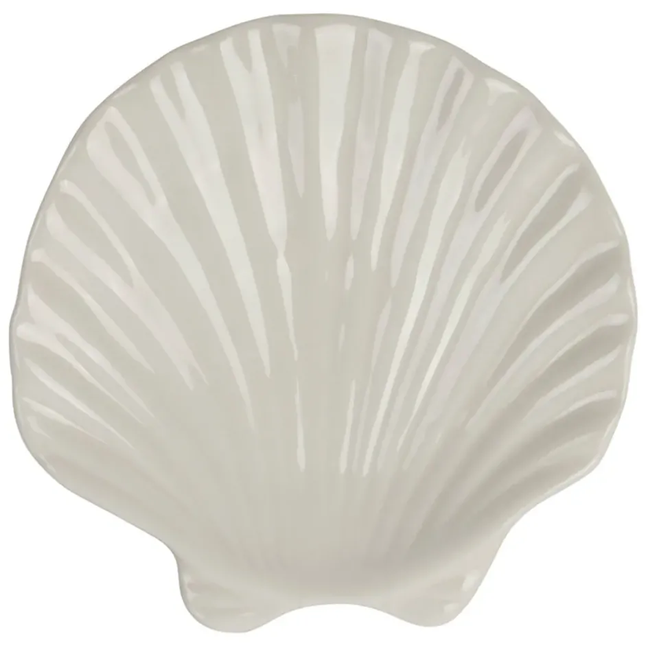 Fabrique de Styles Petits Objets Déco*Vide poche st-jacques en dolomite écru 13x12cm