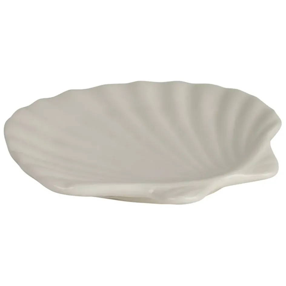 Fabrique de Styles Petits Objets Déco*Vide poche st-jacques en dolomite écru 13x12cm